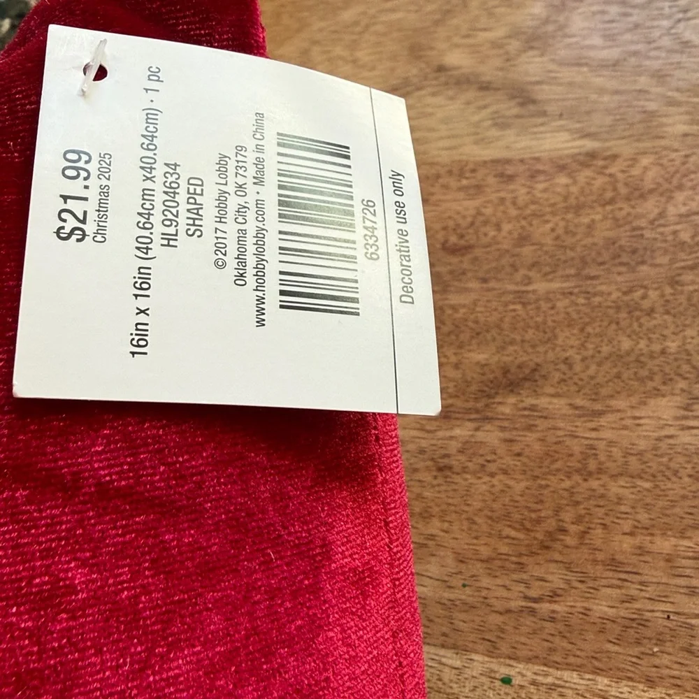 Merry Christmas Red Bow Pillow Velour